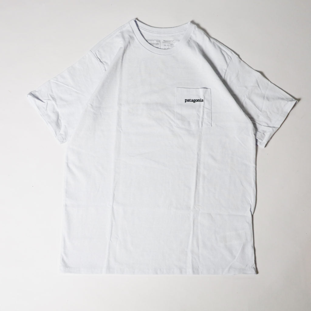 MS Line Logo Ridge Pocket Responsibili Tee WHITE