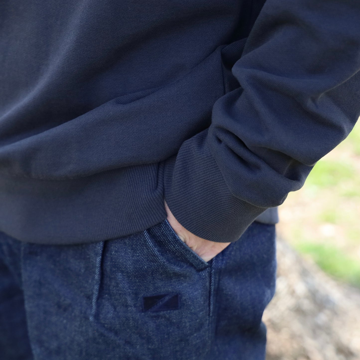 Regenerative Organic Certified™ Cotton Crewneck Sweatshirt - INBK
