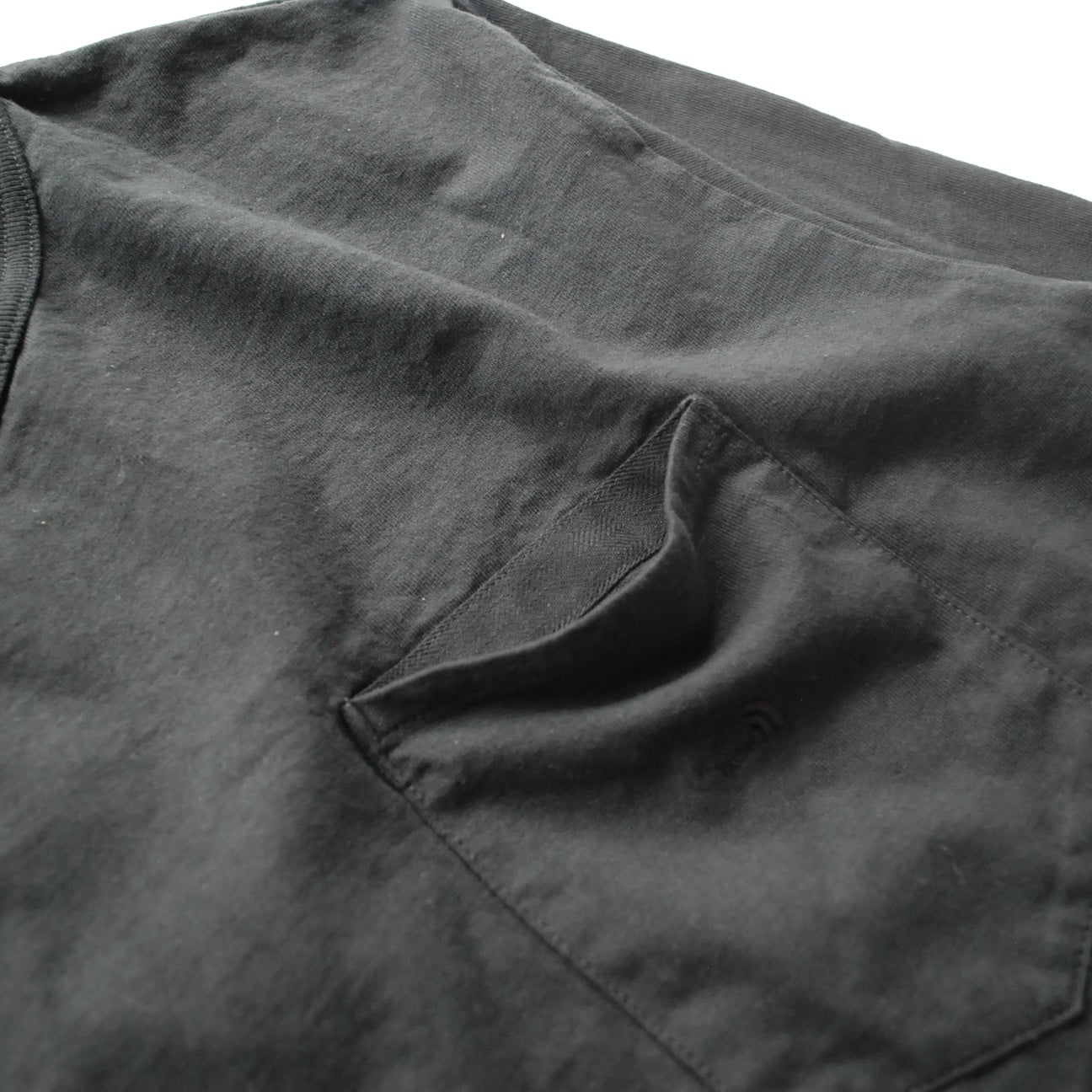 7oz L/S POCKET T BLACK