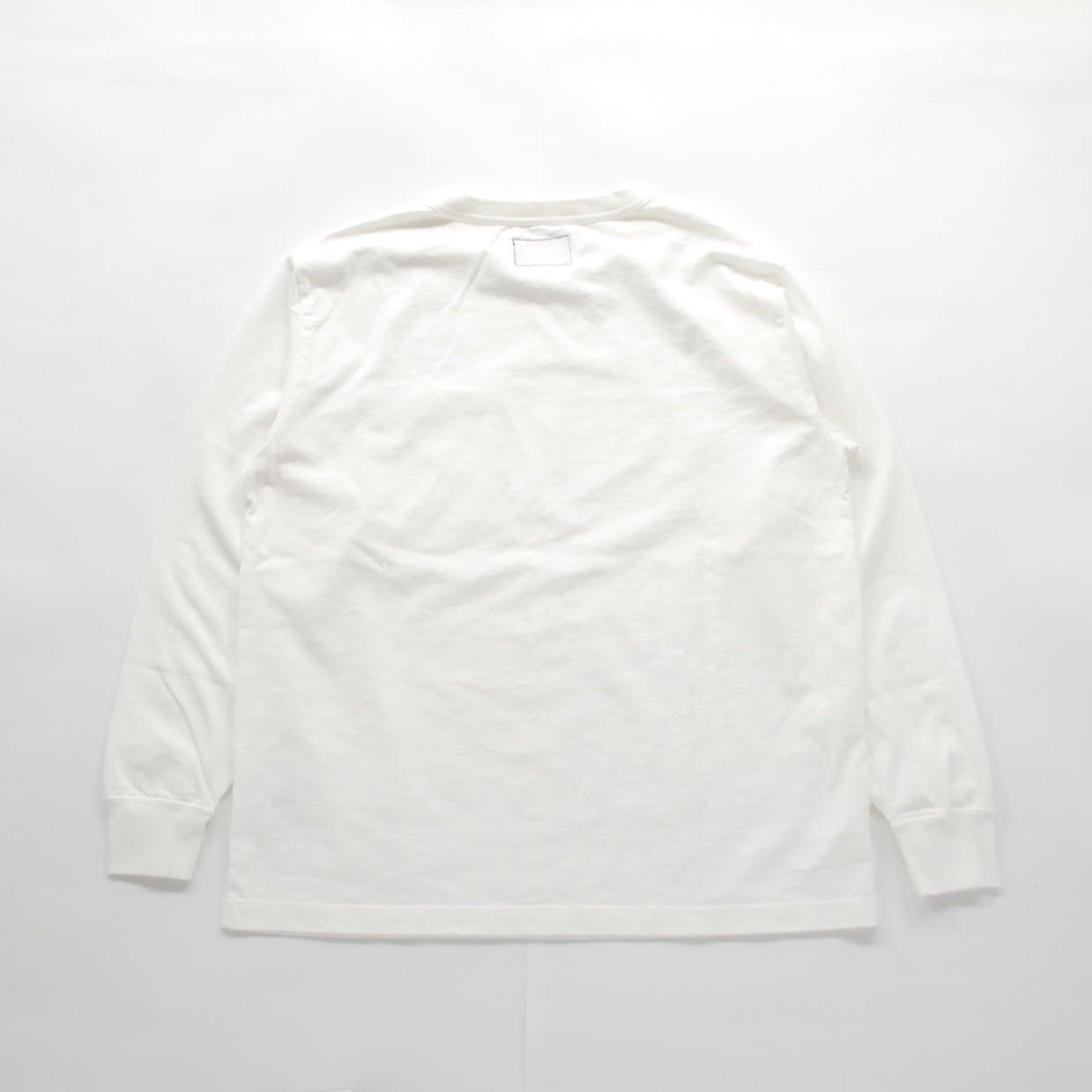 7oz L/S POCKET T OFF WHITE