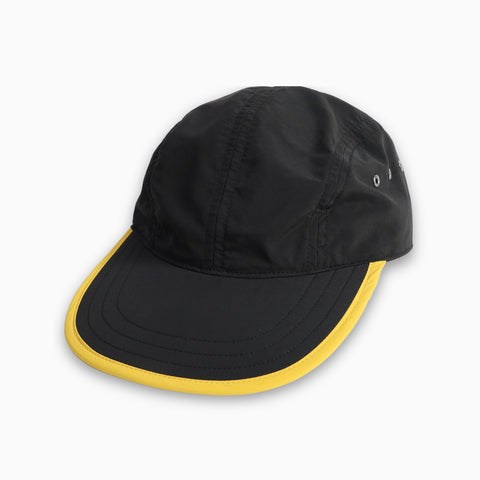 CYPRESS LONG BILL CAP - BLACK×YELLOW