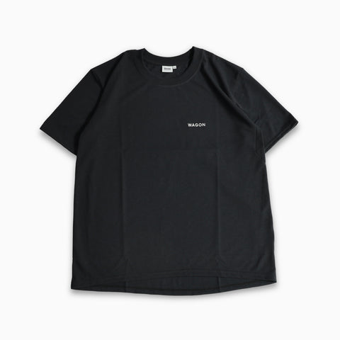 WAGON EMBROIDERY TEE - BLACK