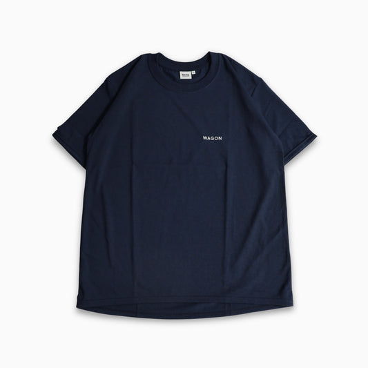 WAGON EMBROIDERY TEE - NAVY
