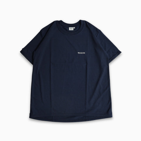 WAGON EMBROIDERY TEE - NAVY