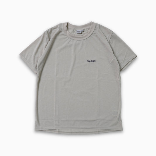 WAGON EMBROIDERY TEE - BEIGE