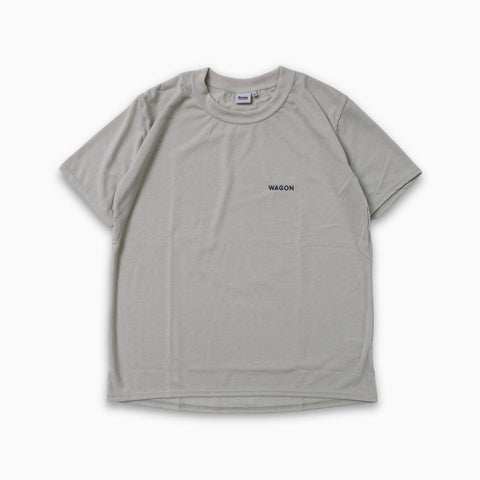 WAGON EMBROIDERY TEE - BEIGE