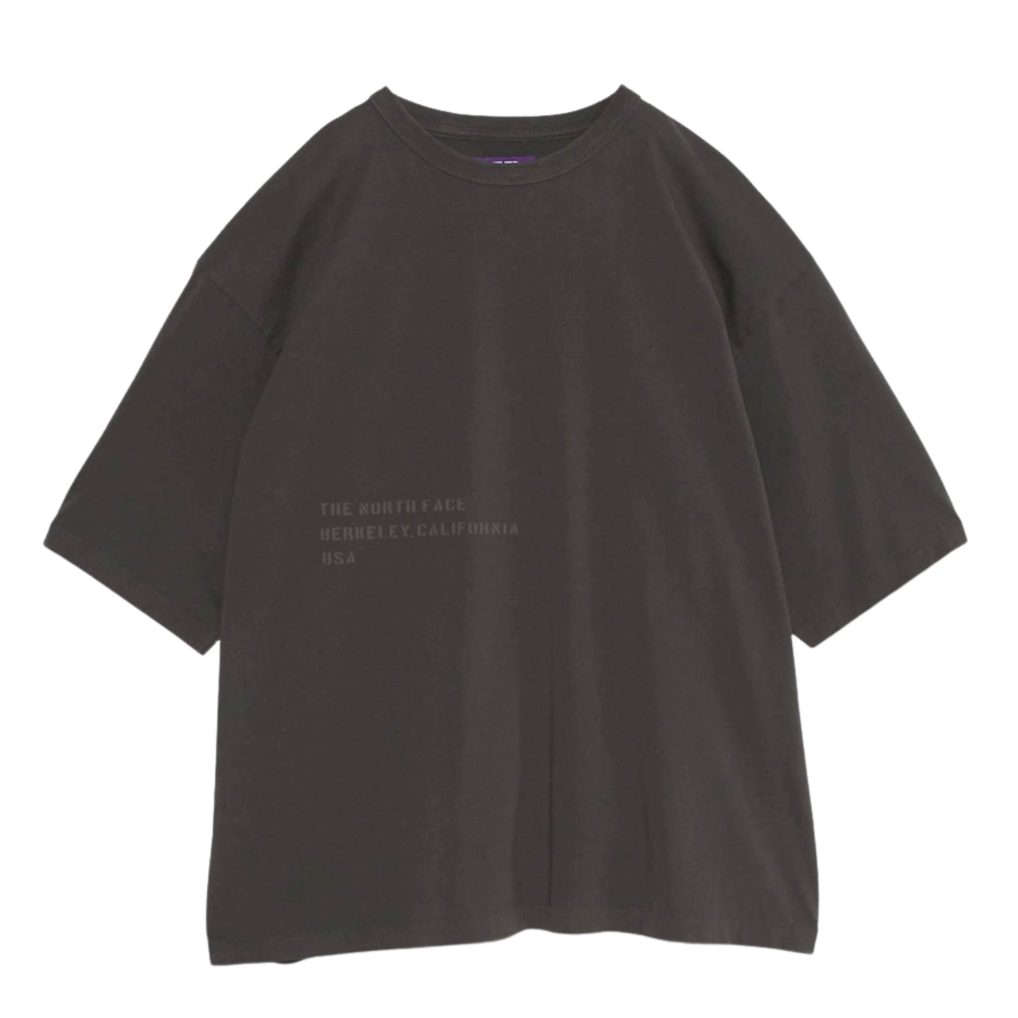 Garment Dyed Lettered Field Tee - CHARCOAL