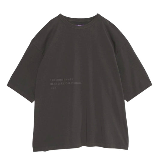 Garment Dyed Lettered Field Tee - CHARCOAL