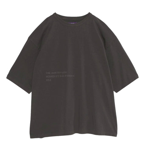 Garment Dyed Lettered Field Tee - CHARCOAL