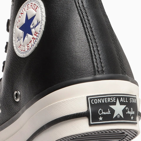 CHUCK TAYLOR LEATHER HI - BLACK