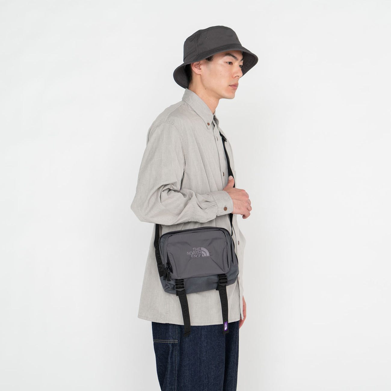 CORDURA Nylon Shoulder Bag - AHGRAY