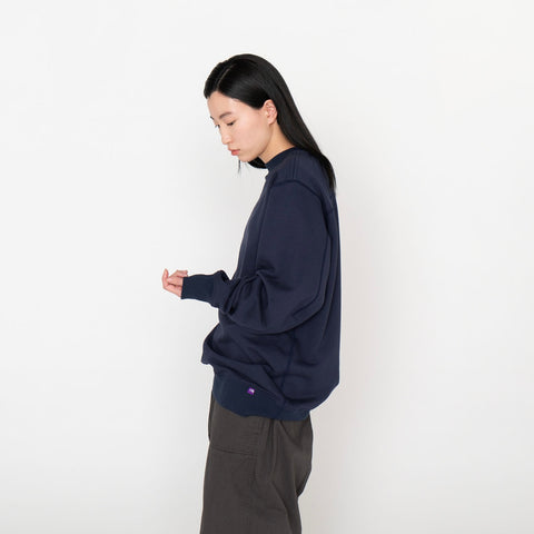 ノースフェイス　パープルレーベル　NT6350N　BLACK THE NORTH FACE PURPLE LABEL Field Crewneck Sweatshirt Mix Gray