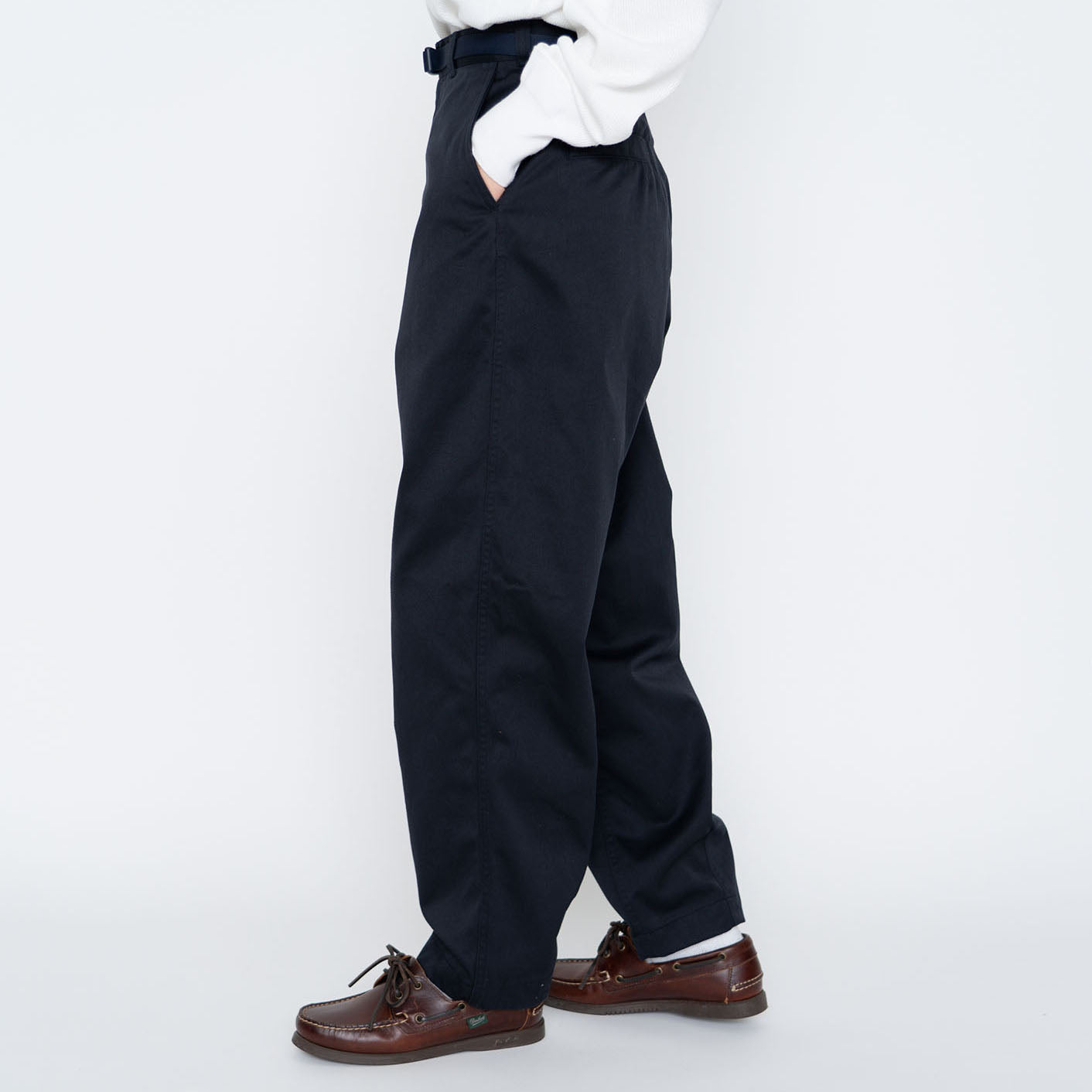 Chino Wide Tapered Field Pants - D NAVY