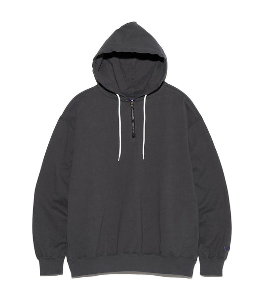 9.5oz Cotton Jersey Field Hooded Parka - CHARCOAL