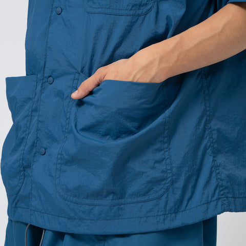 Nylon Taffeta Field S/S Shirt - TEAL B