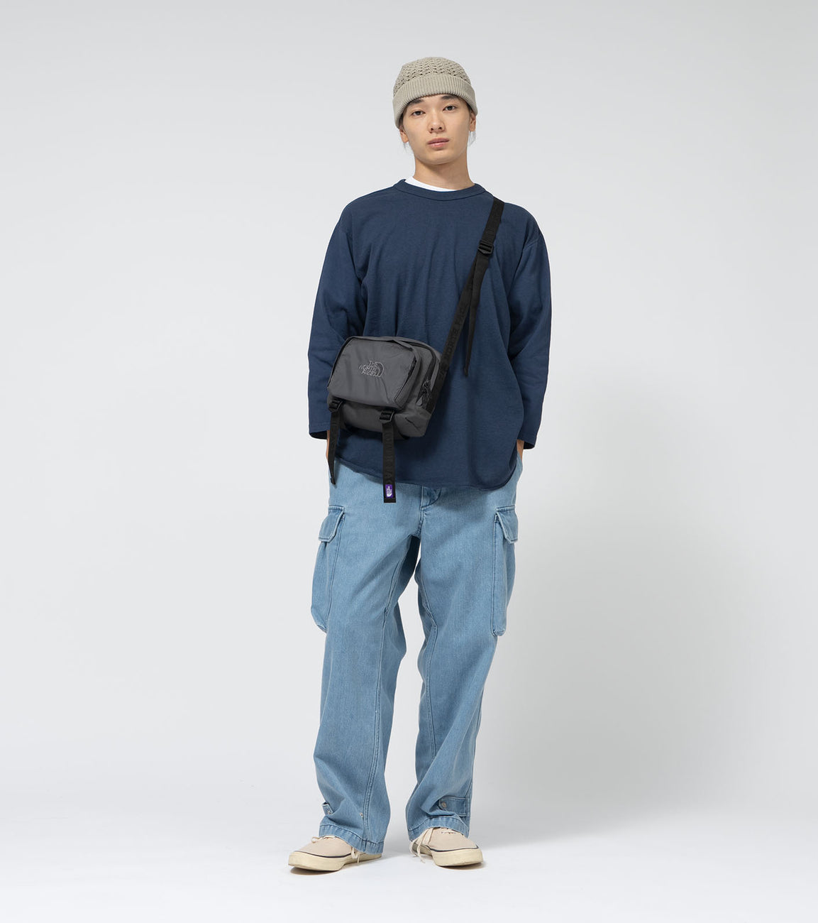 CORDURA Nylon Shoulder Bag - BLACK