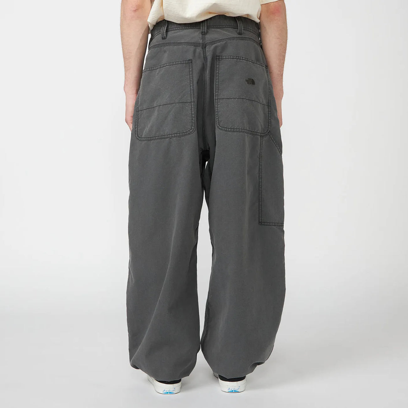 Cotton Nylon Weather Field Double Knee Pants - INDIGO BLEACH