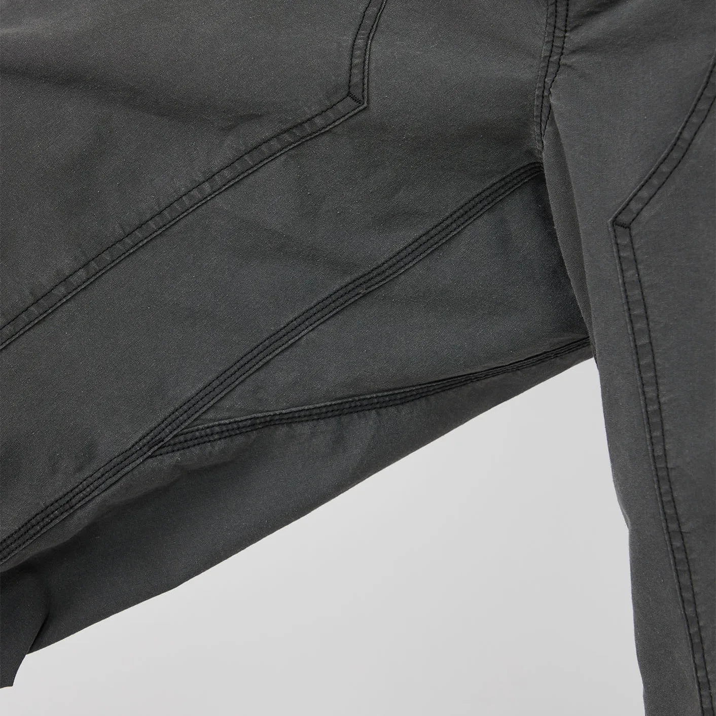 Cotton Nylon Weather Field Double Knee Pants - INDIGO BLEACH