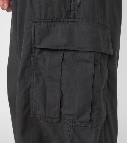 Ripstop Field Cargo Pants - BLACK