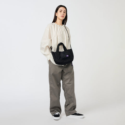 CORDURA Nylon Shoulder Tote Bag - BLACK