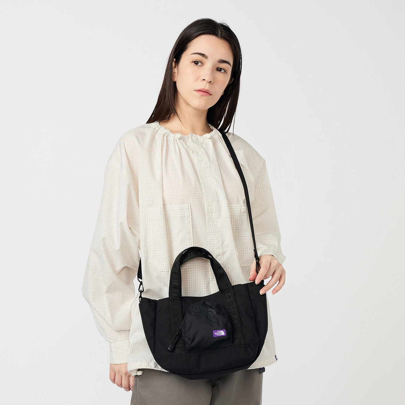 CORDURA Nylon Shoulder Tote Bag - AHGRAY