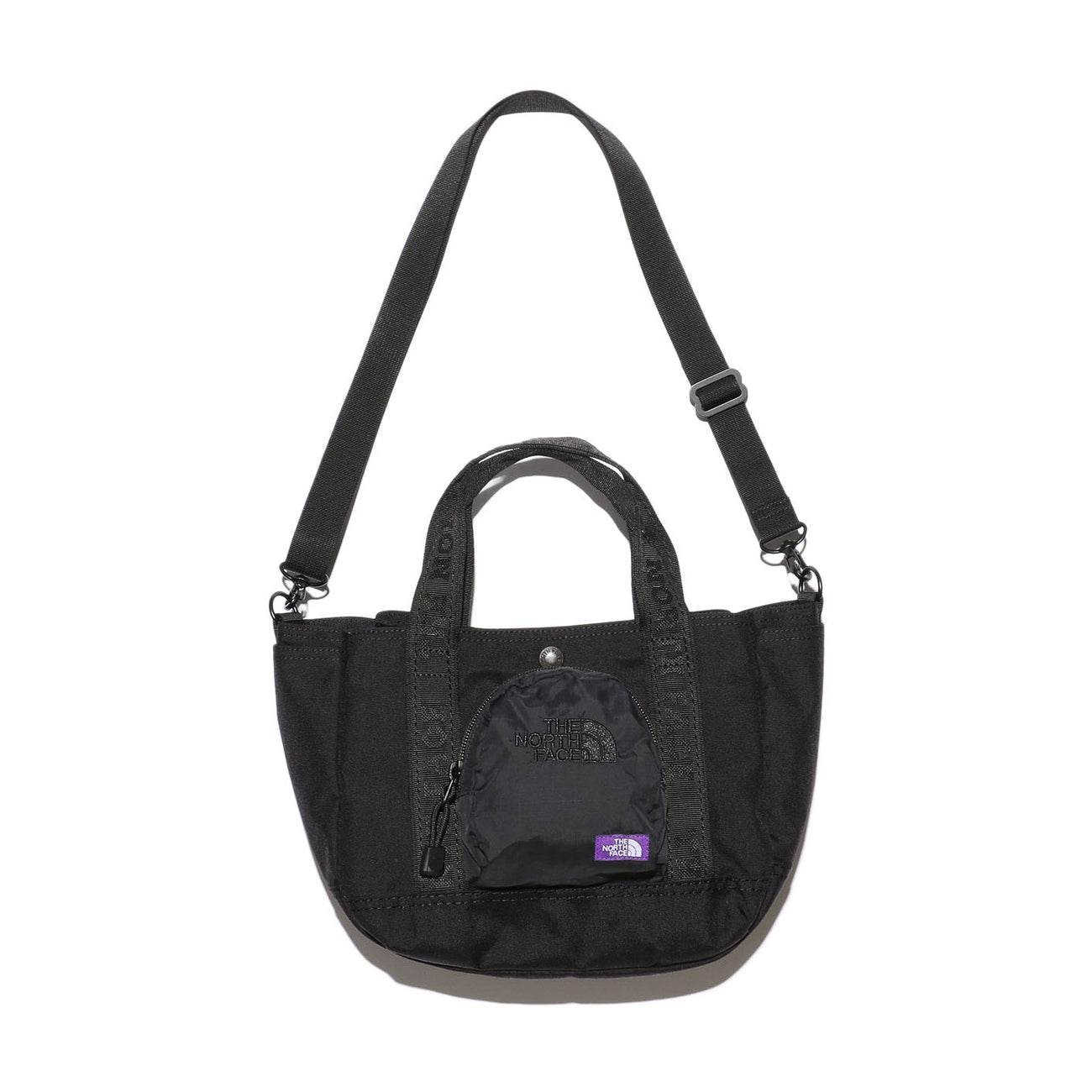 CORDURA Nylon Shoulder Tote Bag - BLACK