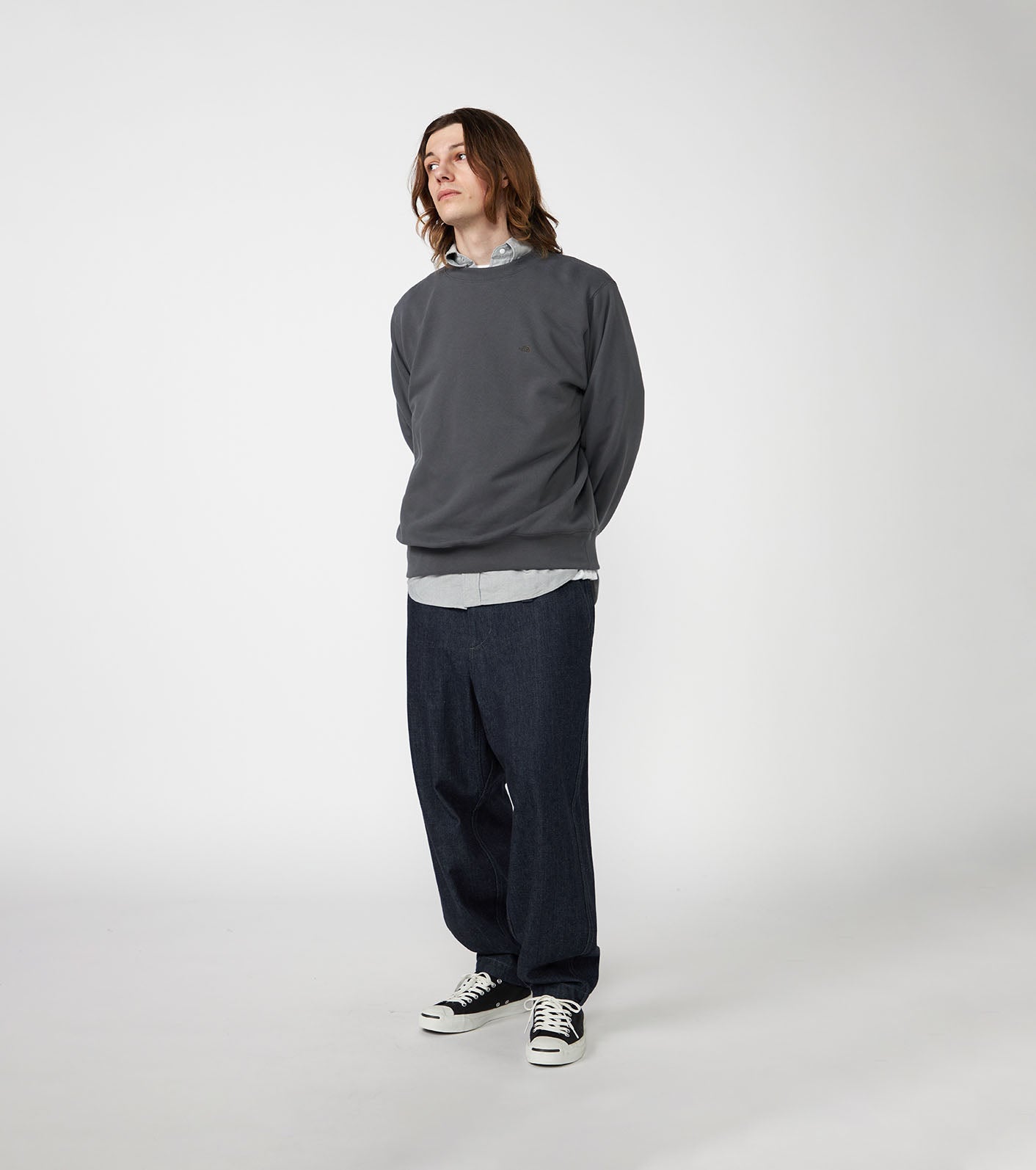 Field Crewneck Sweatshirt - Asphalt Gray