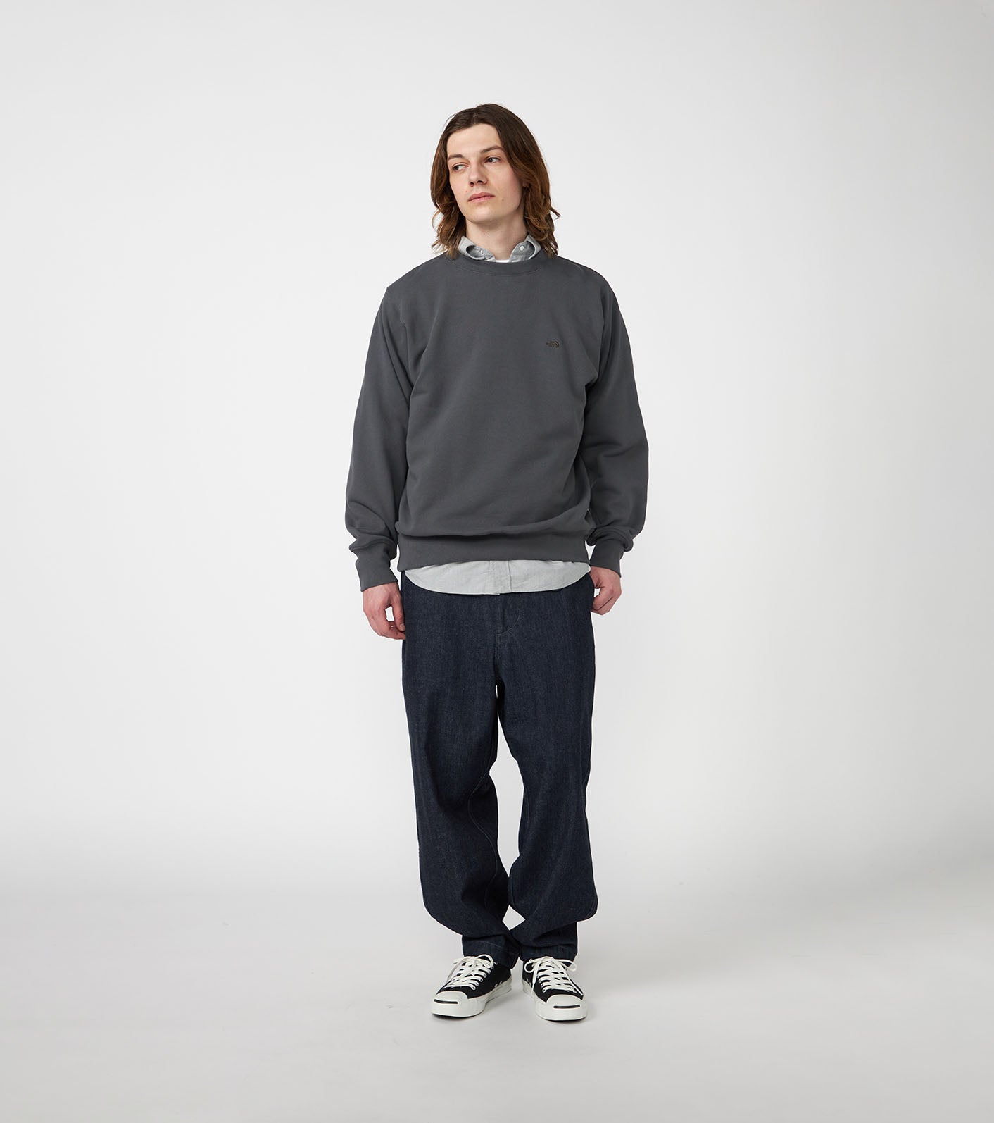Field Crewneck Sweatshirt - Asphalt Gray
