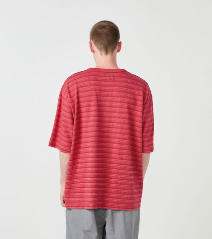 Garment Dyed Jacquard Field Tee - STONE
