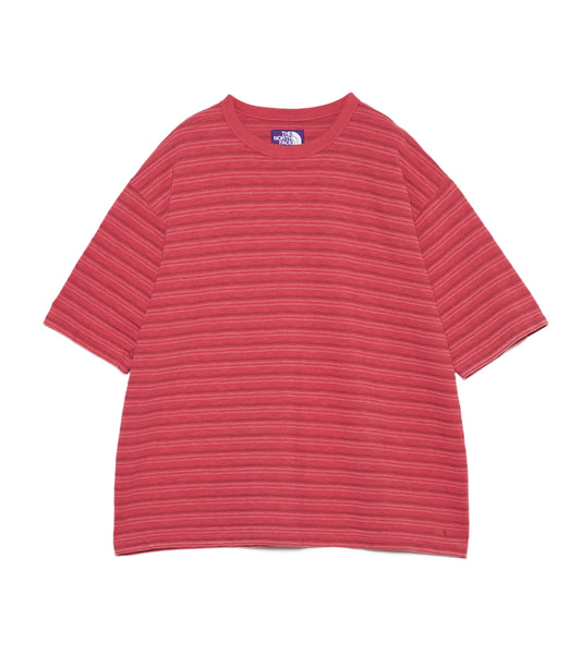 Garment Dyed Jacquard Field Tee - RED