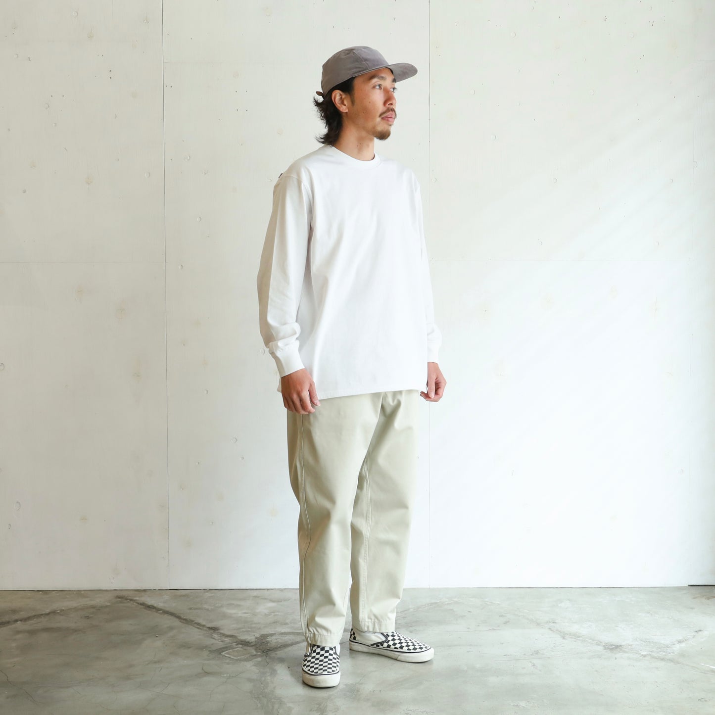 Field Long Sleeve Tee - WHITE