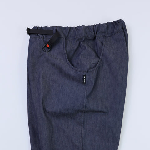 TORAYA EQUIPMENT OVAL WIDE PANTS (WAGON EXCLUSIVE) - INDIGO