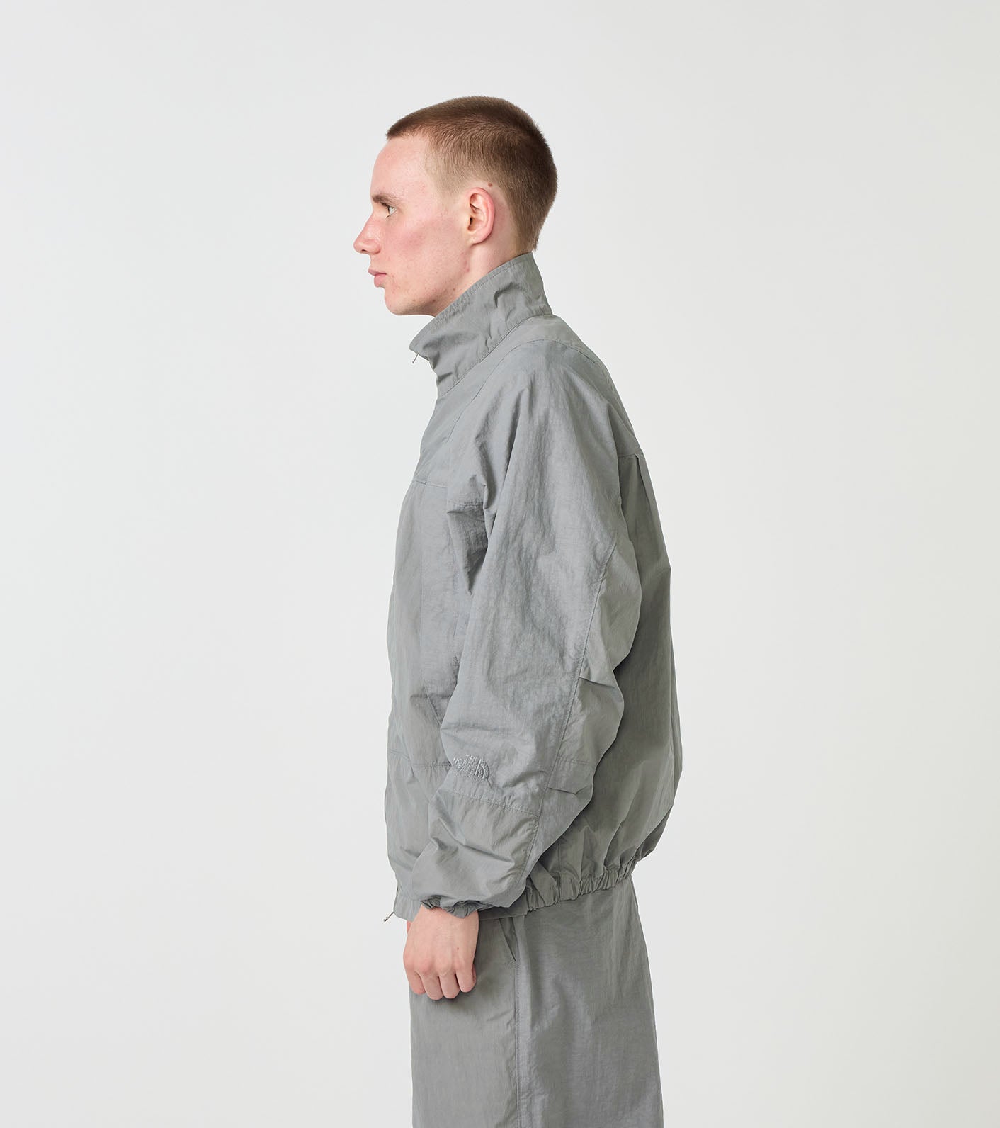 Brushed Weather Mountain Wind Jacket - LIGHT GRAY