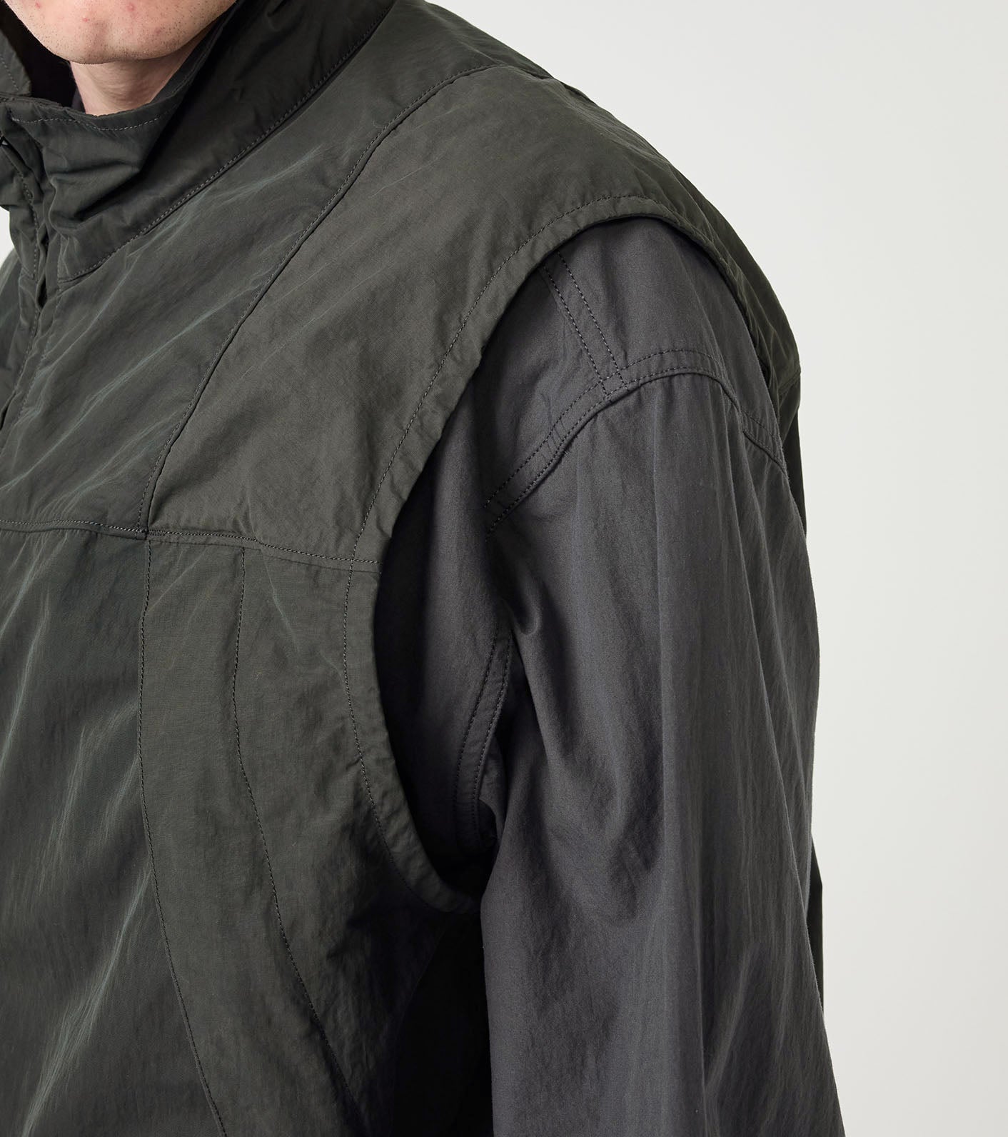 Brushed Weather Muntain Wind Vest - BLACK