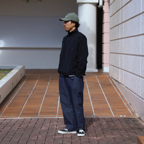 TORAYA EQUIPMENT OVAL WIDE PANTS (WAGON EXCLUSIVE) - INDIGO