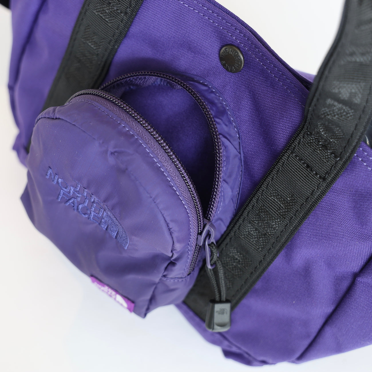 CORDURA Nylon Shoulder Tote Bag - PURPLE