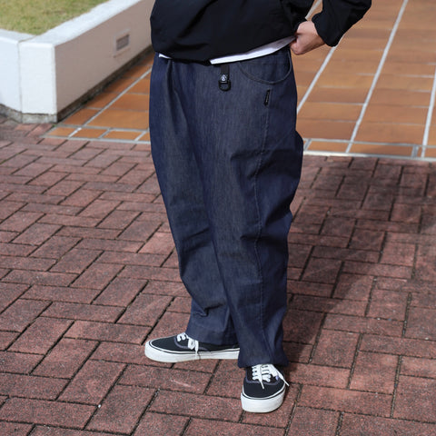 TORAYA EQUIPMENT OVAL WIDE PANTS (WAGON EXCLUSIVE) - INDIGO