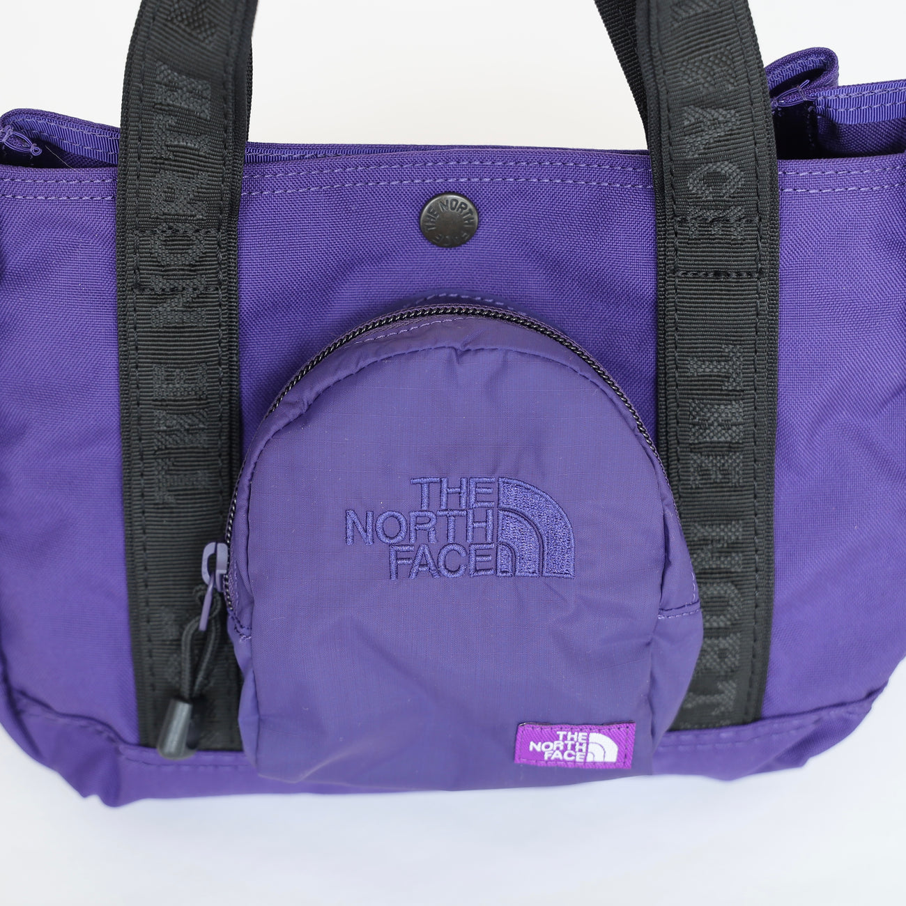 CORDURA Nylon Shoulder Tote Bag - PURPLE