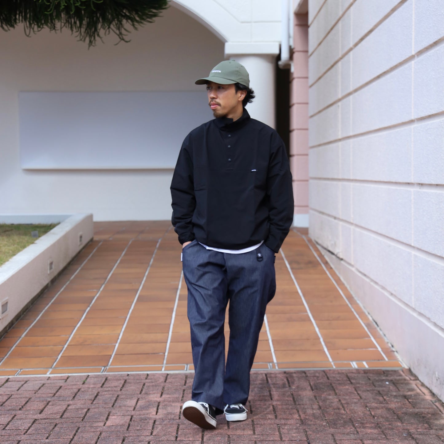 TORAYA EQUIPMENT OVAL WIDE PANTS (WAGON EXCLUSIVE) - INDIGO