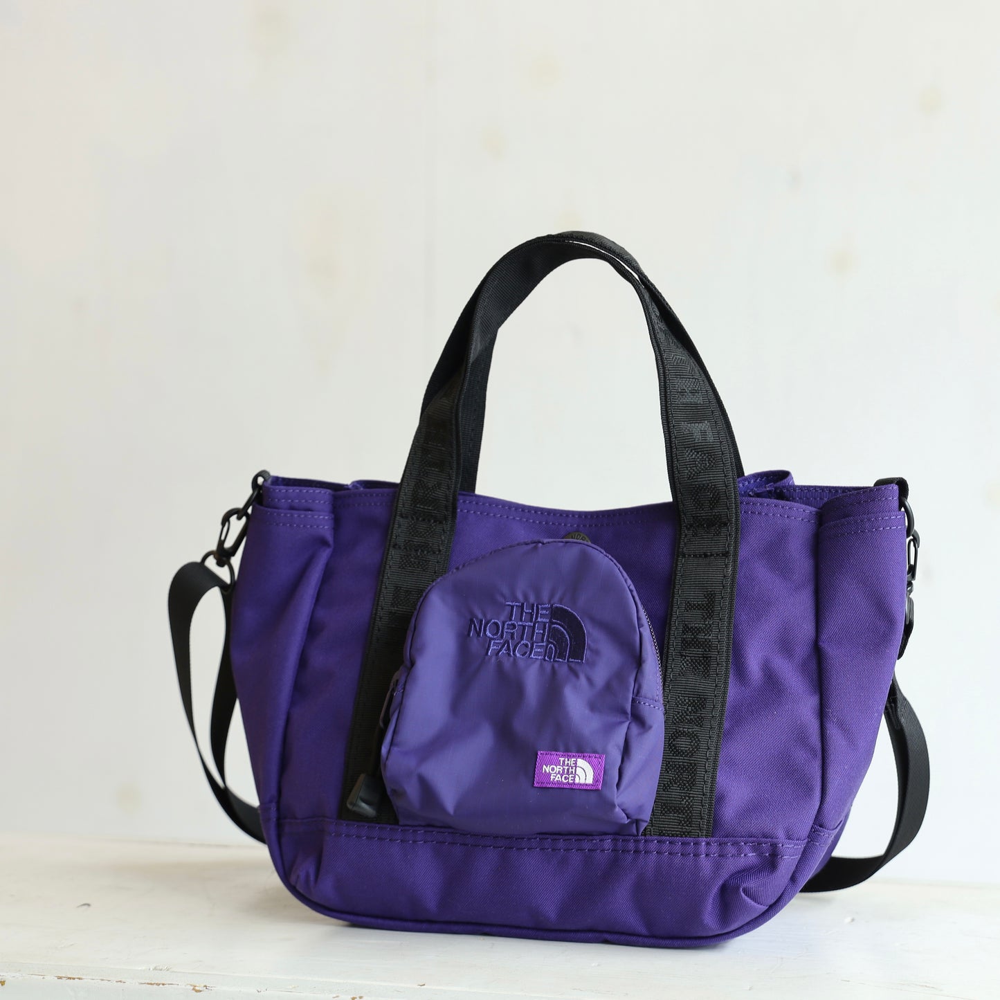 CORDURA Nylon Shoulder Tote Bag - PURPLE