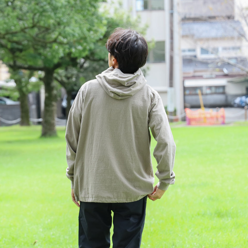 Field Graphic Hoodie - GRAY BEIGE