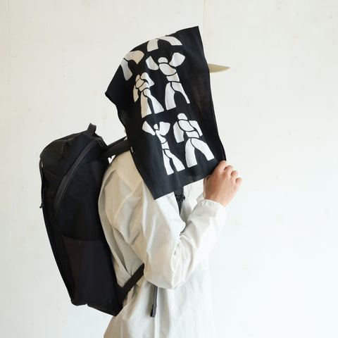 注染手拭い / 小田島工房 - BLACK