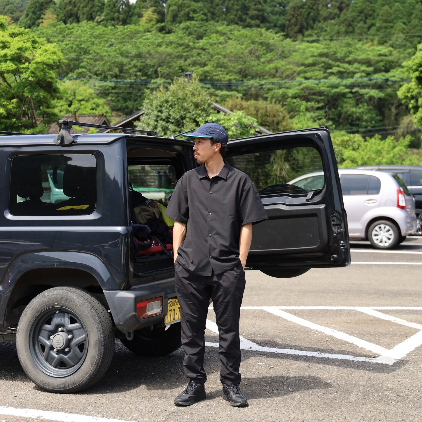 COOL AIR BASIC S/S SHIRTS - BLACK