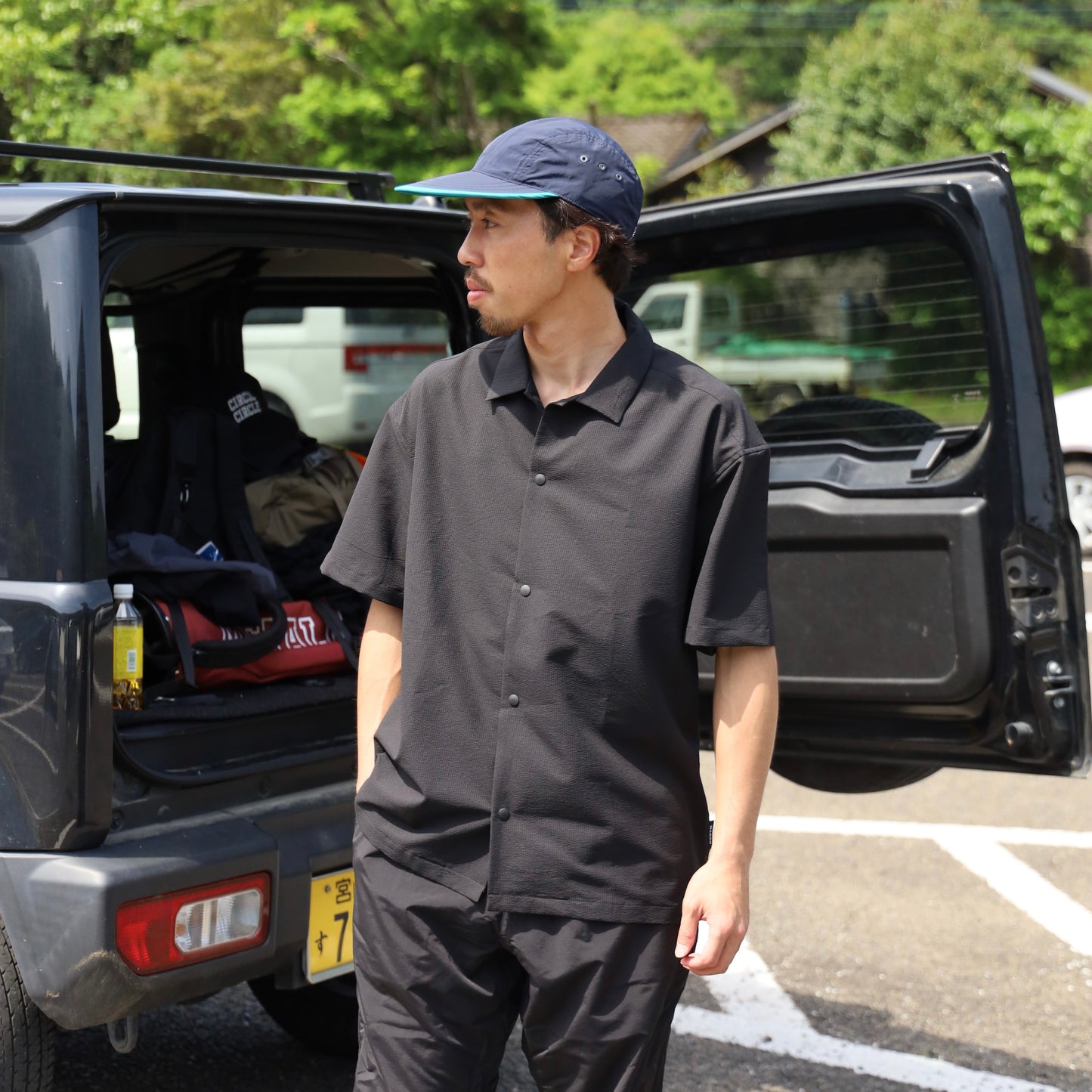 COOL AIR BASIC S/S SHIRTS - BLACK