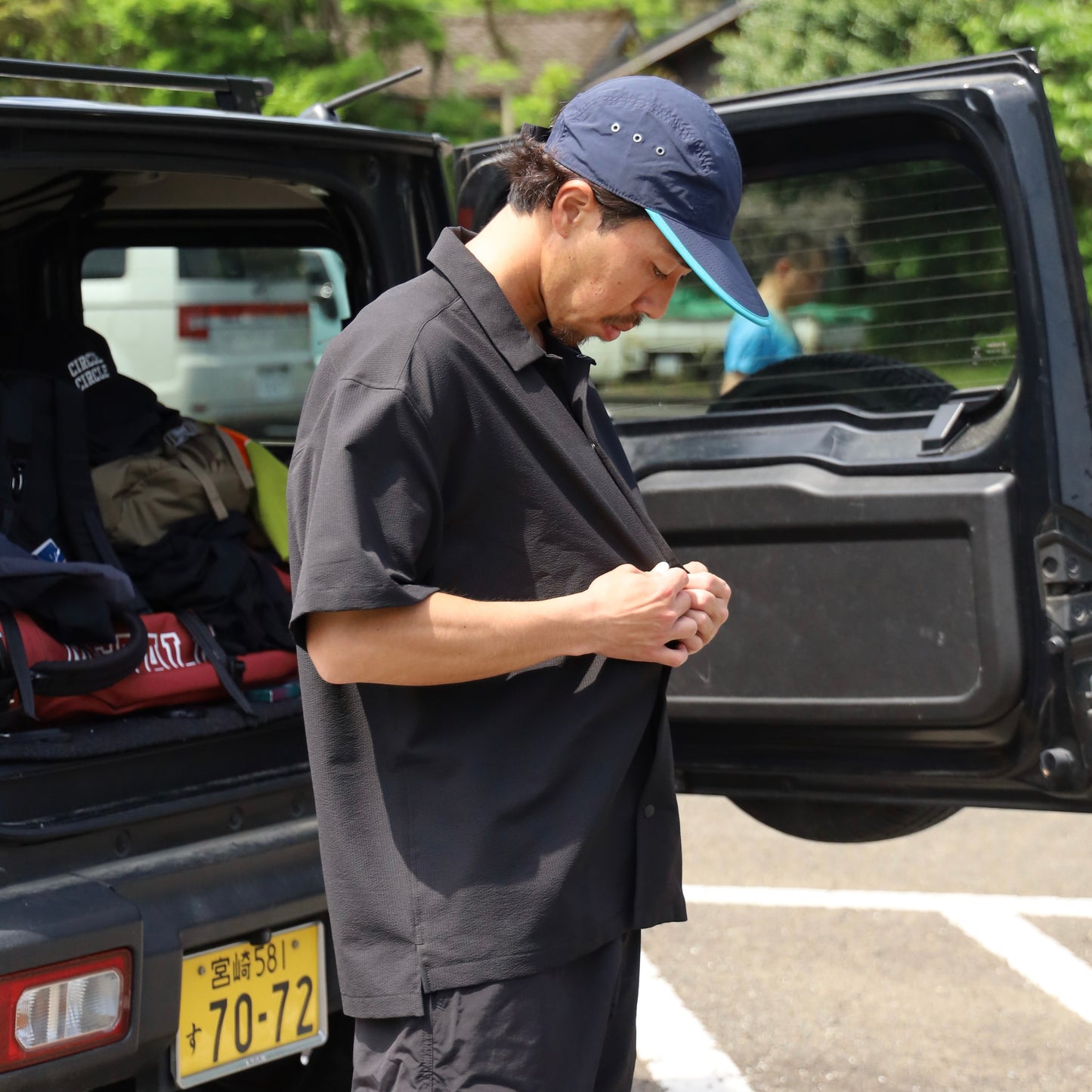 COOL AIR BASIC S/S SHIRTS - BLACK