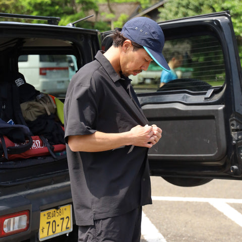 COOL AIR BASIC S/S SHIRTS - BLACK