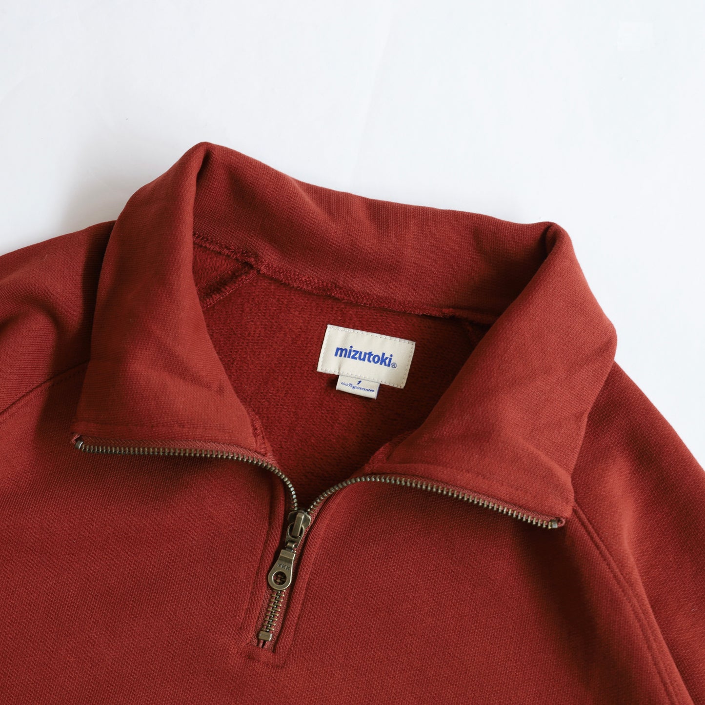 Half zip Sweatshirt - RustRed