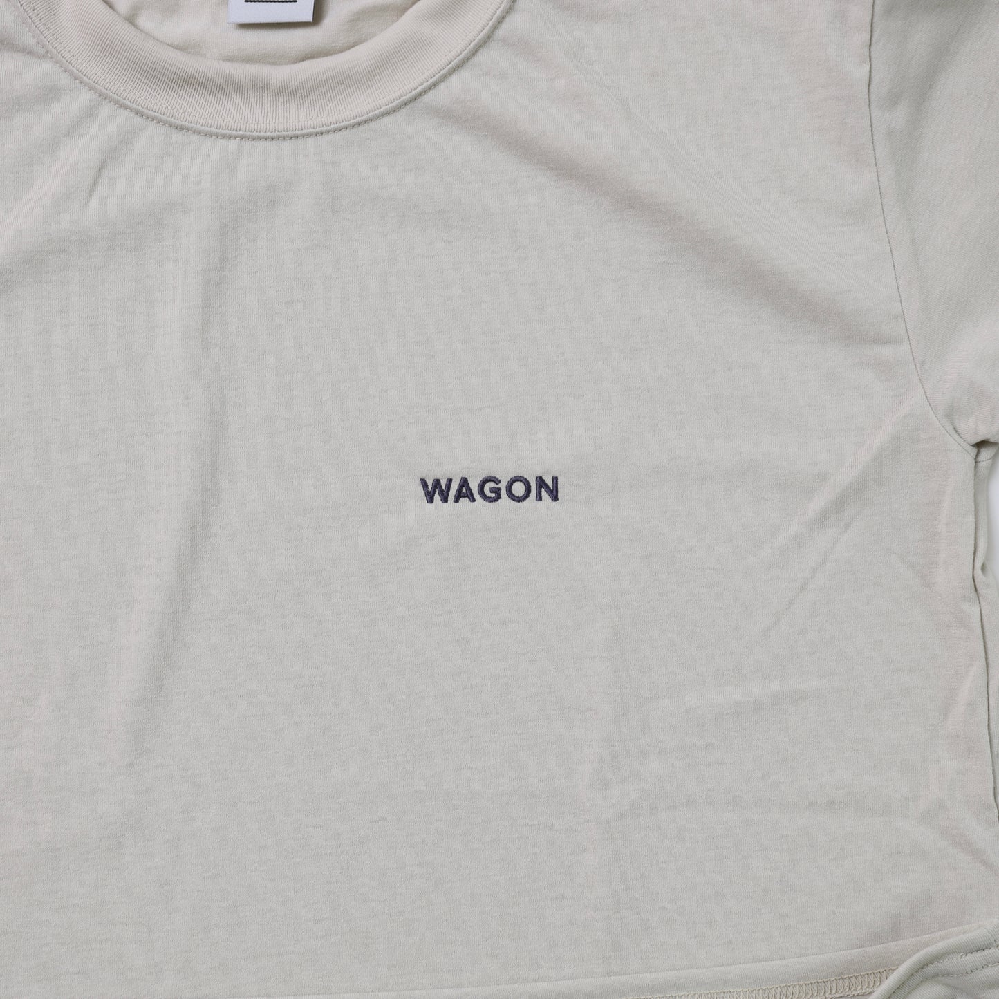 WAGON EMBROIDERY TEE - BEIGE