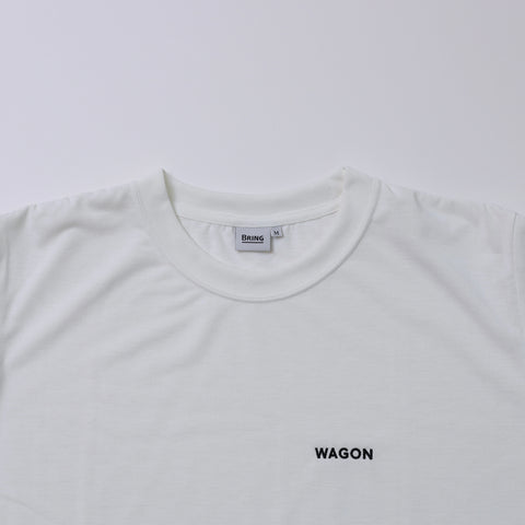 WAGON EMBROIDERY TEE - WHITE