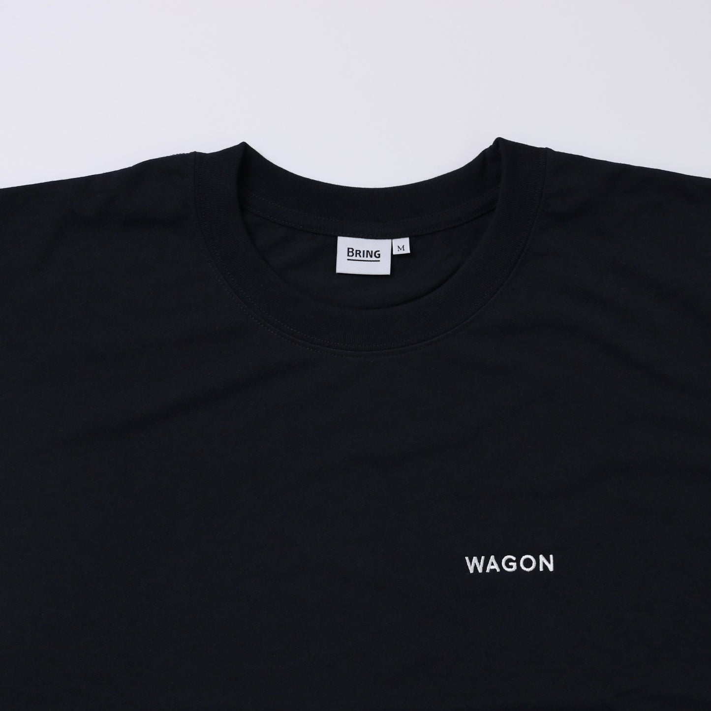 WAGON EMBROIDERY TEE - BLACK